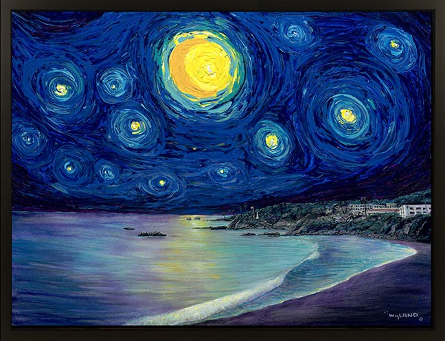 starry sky painting